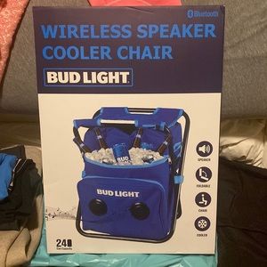 Brand New fold out chair, speaker and cooler included in one!